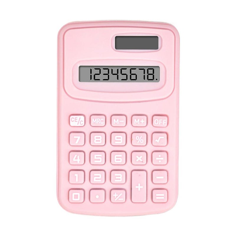 Cute and stylish mini solid color calculator K888 portable accounting office computer - Image 1
